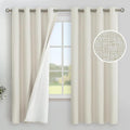 YoungsTex Linen Blackout Curtains 63 Inches Long, Room Darkening Drapes | by YoungsTex