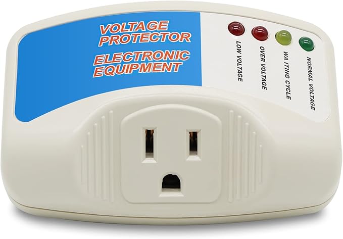 BSEED Surge Protector Home Appliance,Single Outlet Power Voltage Protector,Voltage Brownout Outlet Surge Refrigerator 1440 Watts,Voltage Brownout Plug Outlet, 1875W, 125V, 15A(1 Pack)