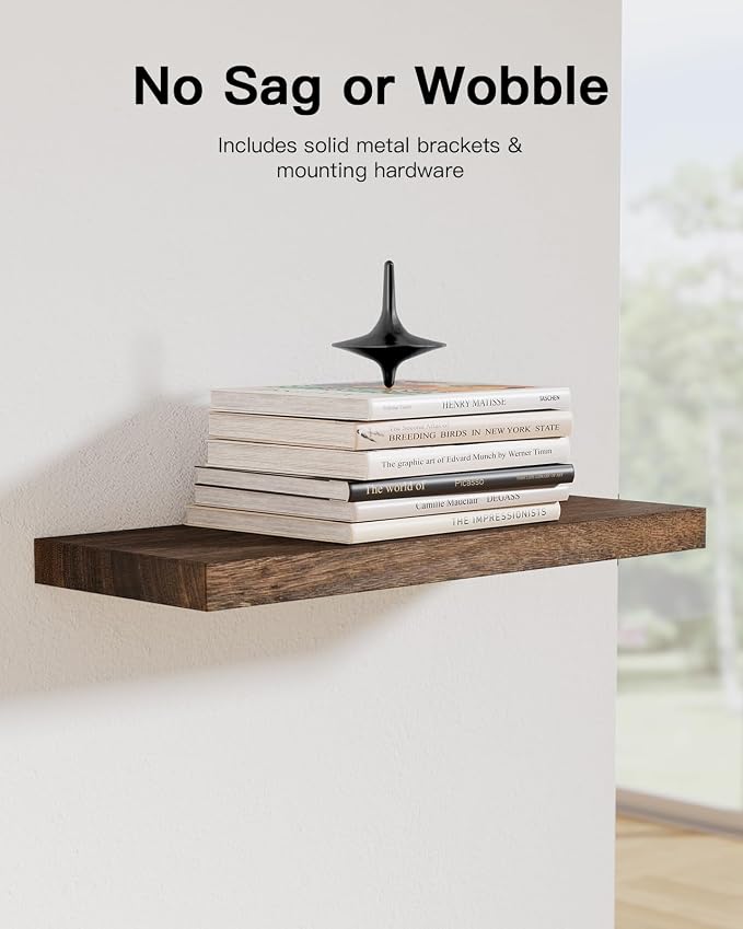 Amada Paulownia Wood Floating Shelves - Image 8