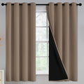 Yakamok Khaki Blackout Curtains 63 inches Long by Yakamok