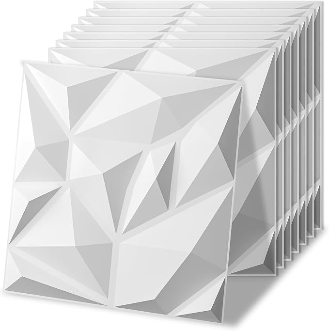 Art3d 100 Pack Decorative 3D Wall Panels, 19 Sq.Feet PVC Interior Wall Décor by Art3d
