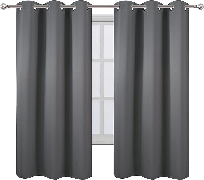 Frost Grey Blackout Curtains 40 x 63 Inch Length/Set of 2 Curtain - Image 2