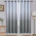 SimpleHome Ombre Gradient Grey White to Gray Curtains by SimpleHome