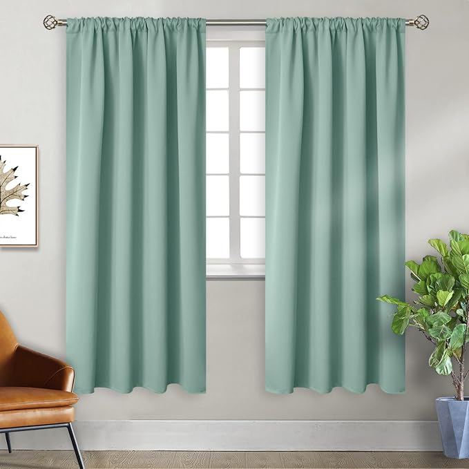 BGment Light Sage Blackout Curtains by BGment