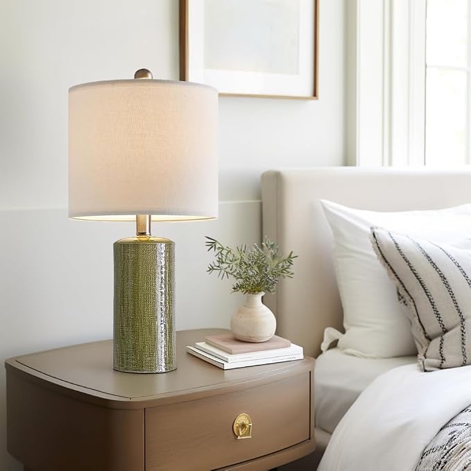 G-SAFAVA 20.25" Small Table Lamps Set of 2 Modern Ceramic Lamps - Image 7