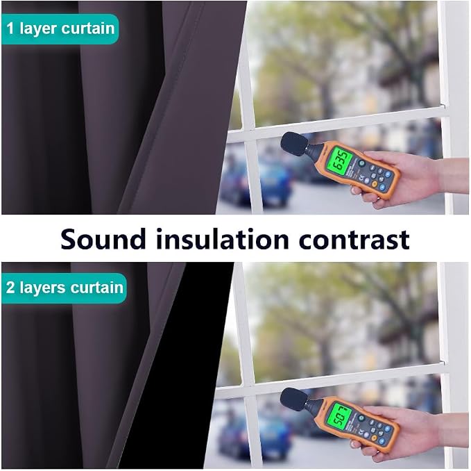 NICETOWN 100% Blackout Short Curtains - Image 4