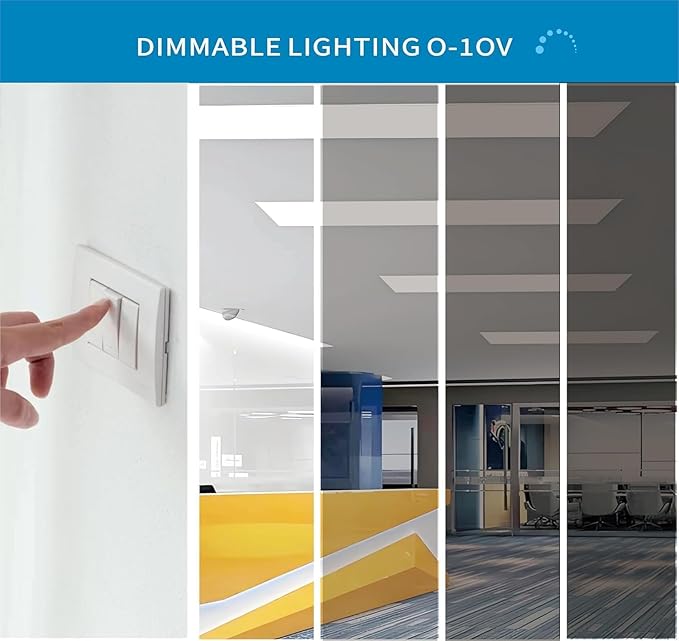 2x4 FT LED Light Flat Panel, 5 CCT 3K | 3.5K | 4K | 5K | 6.5K, 40-72W, Dimmable Recessed Drop Ceiling Lights, 3750/5000/6250/7500/9000 Lumens, Lay in Fixture for Office, 120-277V, UL DLC(2 Pack)