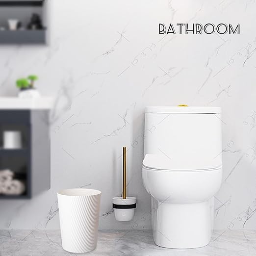 UUJOLY Small Bathroom Trash Can Wastebasket Garbage Can, 3 Pack | Open-Top - Image 2
