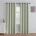 IGEMAEVE Blackout Curtains for Bedroom Grommets Sage Green 52" W x 84" L | by IGEMAEVE