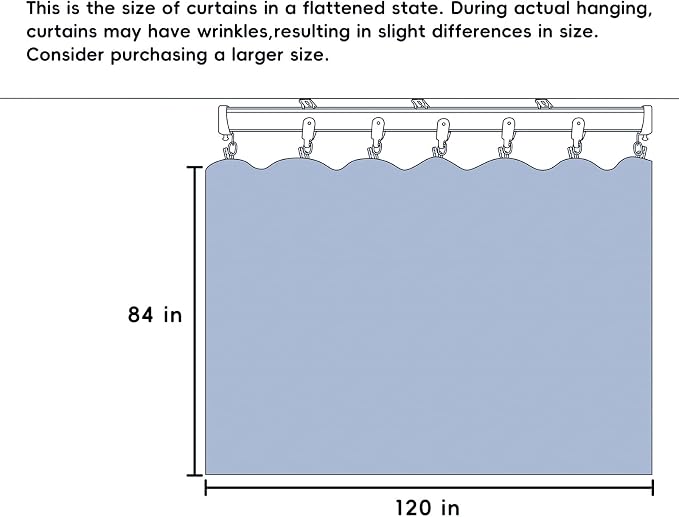 Room Divider Curtains Total Blackout Privacy Curtain Panel Room Thermal - Image 7