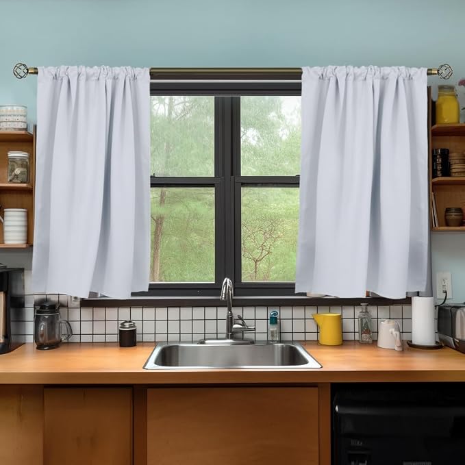 BGment Short Kitchen Window Curtains 36 Inch Length - Image 6
