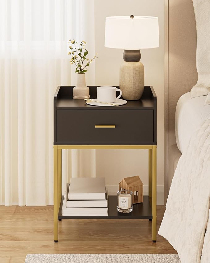 Nightstand, 3-Tier Modern Night Stand, Bedside Table - Image 5