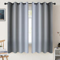 COSVIYA Curtains & Drapes Grommet Ombre Grey/Gray Curtains W52 x L63 Inch | by COSVIYA