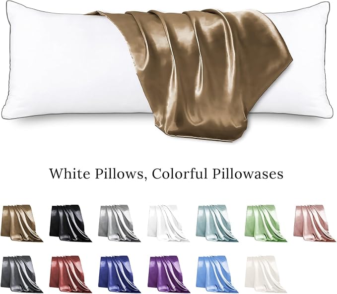 Body Pillow with Satin Pillowcase, Body Pillow - Image 2