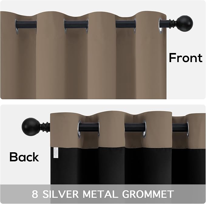 Yakamok Khaki Blackout Curtains 84 inches Long - Image 6