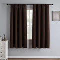 IGEMAEVE Blackout Curtains for Bedroom Grommets Chocolate 52" W x 72" L | by IGEMAEVE