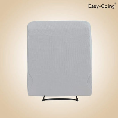 Easy-Going Recliner Stretch Sofa Slipcover Sofa Cover 4-Pieces Furniture Protector Couch Soft with Elastic Bottom Polyester Spandex Jacquard Fabric(Recliner,Silver Gray,Large)