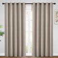 Yakamok Room Darkening Curtains 62x84 inch Length Natural-Living Room | 2 panels by Yakamok