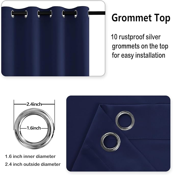 DWCN Blackout Curtains for Bedroom - Image 6