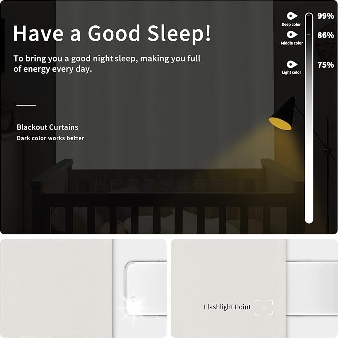 Easy-Going Blackout Curtains for Bedroom, Solid Thermal Insulated Grommet and - Image 2