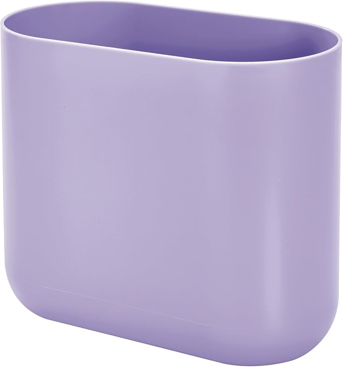 iDesign Small Slim Plastic Bathroom Trash Can by iDesign