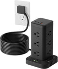 Power Strip Tower with Surge Protector 1800J, Fast Charging Tower PD20W USB-C by Tagzilo