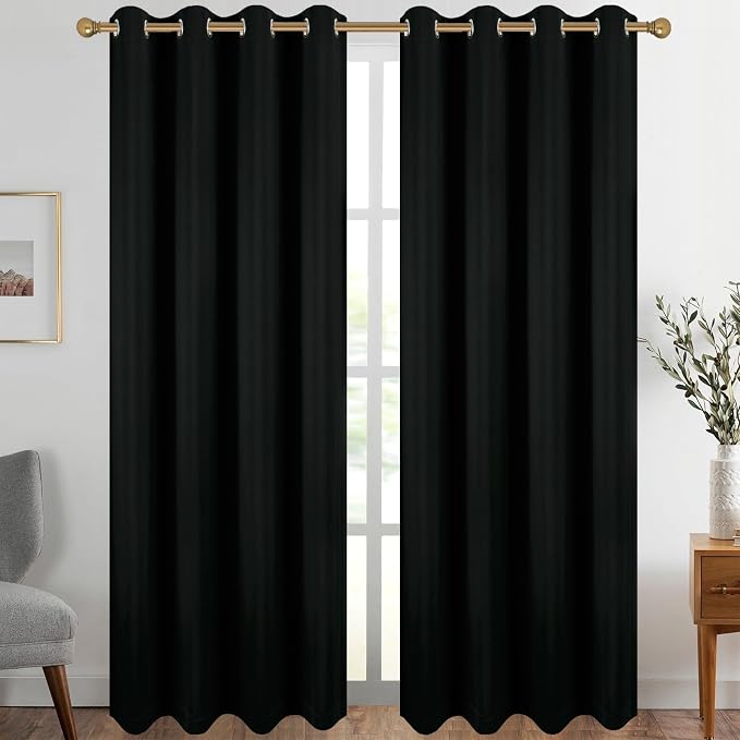 Diraysid Black Grommet Blackout Curtains by Diraysid%2C+refresh+your+life