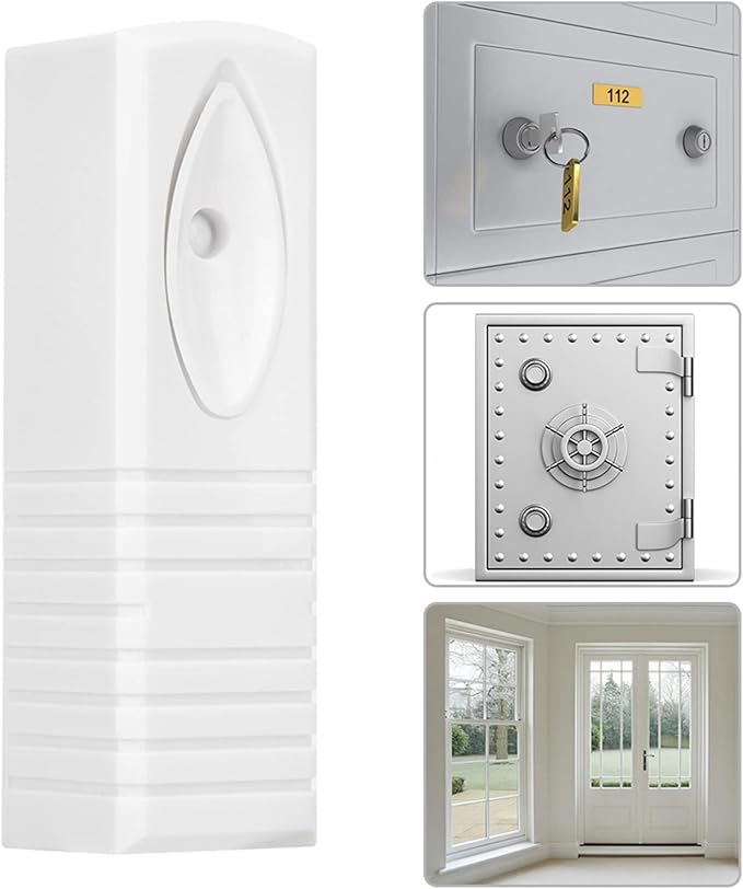 MUNEFE Wired Photoelectric Vibration Alarm Sensor, Home Security Detector Alarm Sensor, Wired Smart Glass Break Detector for Providing Rugged Data Protection