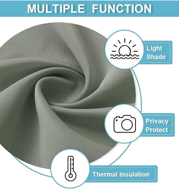 RYB HOME 54 inch Blackout Curtains - Image 6