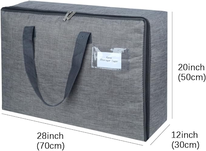 2 Pack Large Moisture-Proof Storage Moving Travel Bag Storage Container | - Image 4