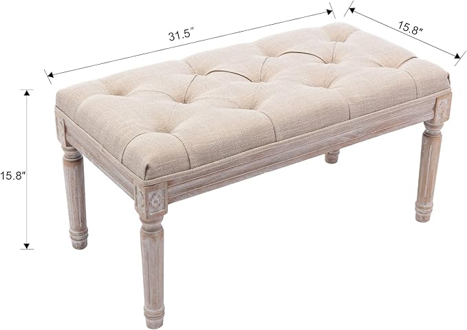 chairus Fabric Entryway Bench - Image 2