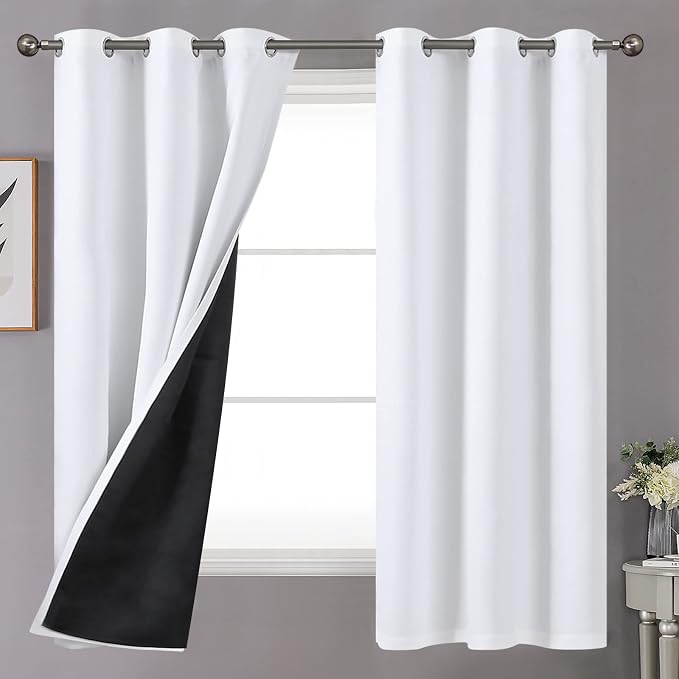 YoungsTex Thermal 100% Blackout Curtains 68 Inches Long by YoungsTex
