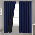 BGment Navy Blue 100% Blackout Curtains 72 Inches Long by BGment