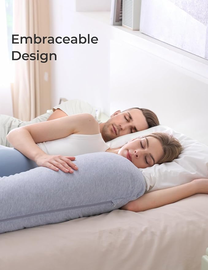 Momcozy J Shaped Pregnancy Pillow, Maternity Body Pillow - Image 6