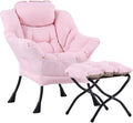 Lazy Chair with Ottoman, Comfy Accent Reading Chair, Removable Cover, with by LITA