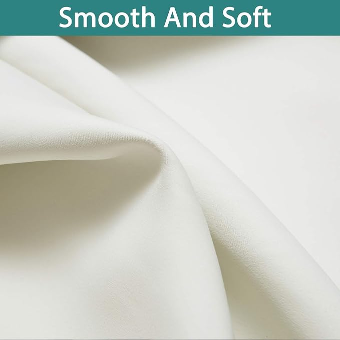 Yakamok Cream Blackout Curtains 96 Inches Long - Image 7