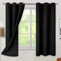 BGment Black Blackout Curtains for Bedroom by BGment
