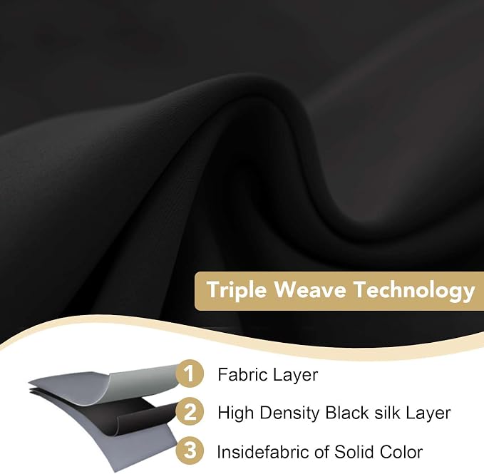 H.VERSAILTEX Premium Blackout Thermal Insulated Room Darkening Curtains - Image 4