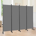 Room Divider 6FT 4 Panel Folding Privacy Screen by JVVMNJLK