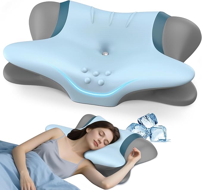 Cervical Neck Pillow for Pain Relief by beslovo