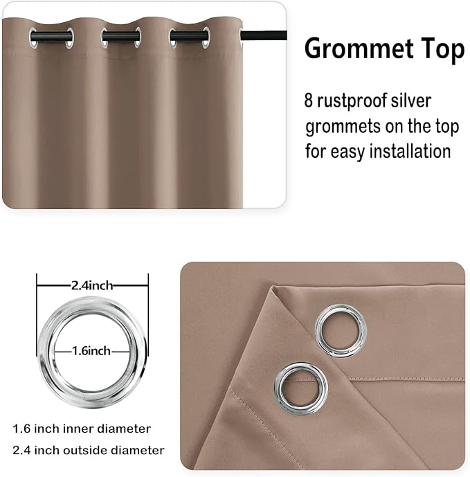 DWCN Blackout Curtains for Bedroom - Image 5