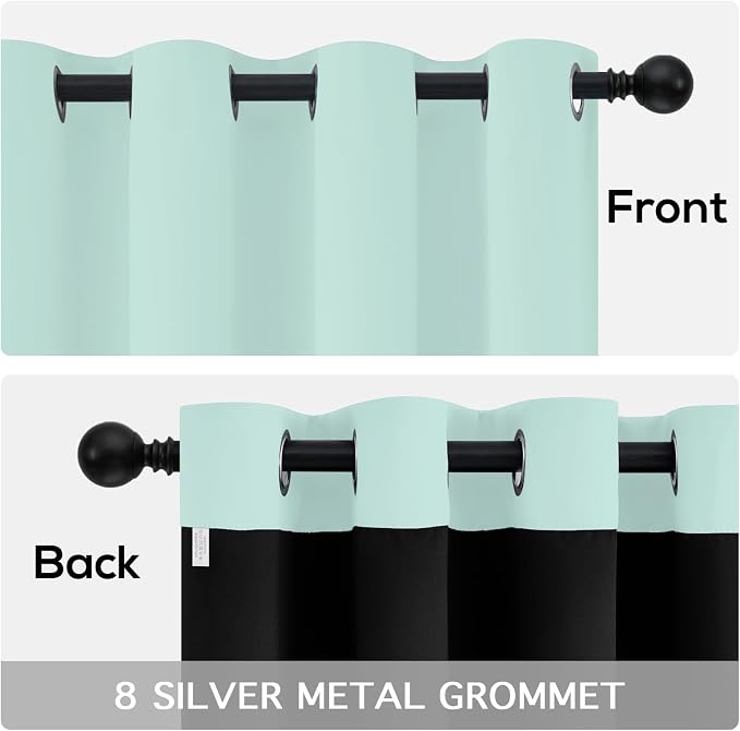 Yakamok Aqua Blackout Curtains 63 inches Long - Image 6
