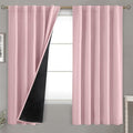 BGment Pink 100% Blackout 63 Inch Curtains 2 Panel Set by BGment