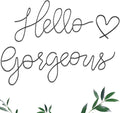 Hicarer Metal Hello Gorgeous Wall Art Minimalist Wall Decor, Fashion | by Hicarer