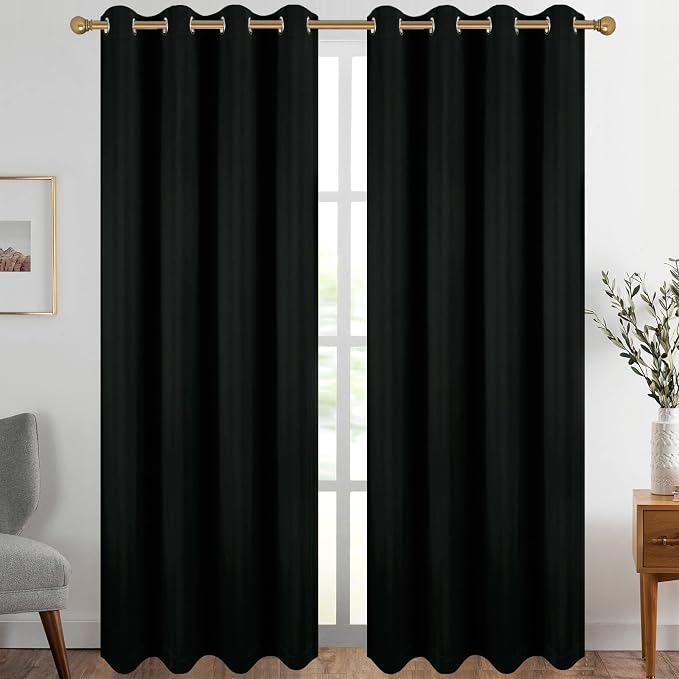 Diraysid Black Grommet Blackout Curtains by Diraysid%2C+refresh+your+life
