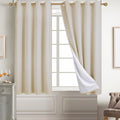 Diraysid 100% Blackout Curtains Light Beige Linen Curtains by Diraysid%2C+refresh+your+life