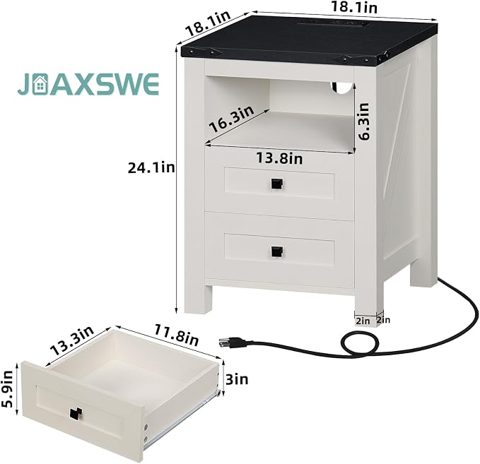 Joaxswe Nightstands Set of 2 - Image 3
