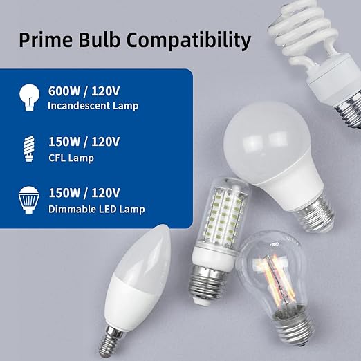 ELEGRP Digital Toggle Dimmer Switch for Dimmable LED, CFL and Incandescent Light Bulbs, Single Pole or 3-Way Toggle LED Dimmer Light Switch, Wall Plate Included, UL Listed, 10 Pack, White