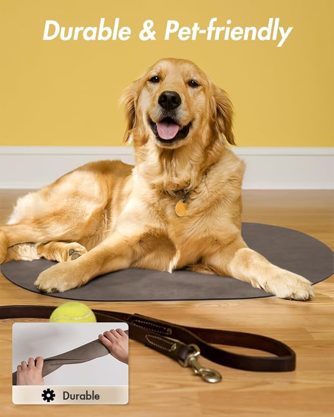 Absorbent Dog Water Mat-Cat Mat for Food and Water Bowl, Quick Dry Pet Feeding Mat, No Stains Pet Food Mat, Pet Accessories Pet Supplies-Cat Bowl Mat for Messy Drinkers, 12"x19"