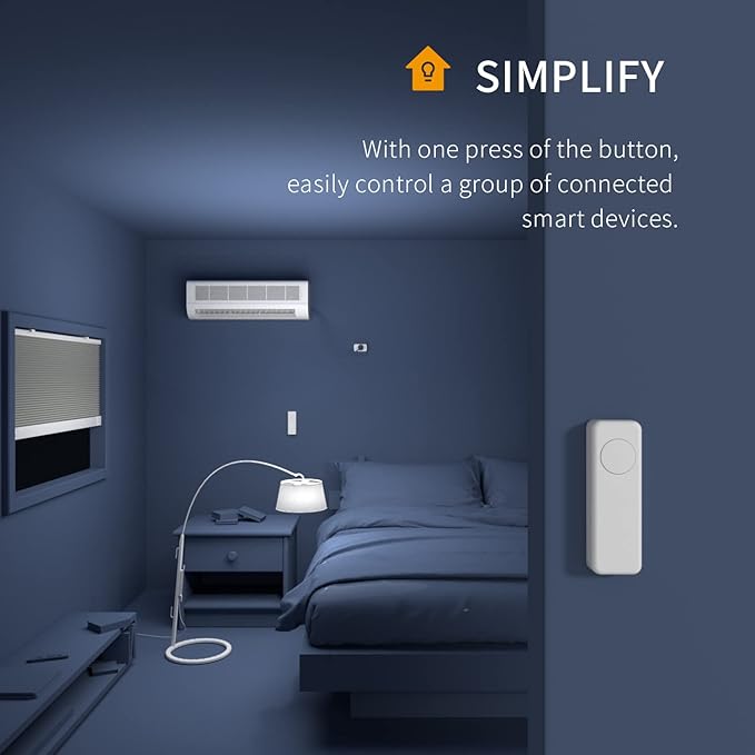 THIRDREALITY ZigBee Smart Button 4 Pack, 3-Way Remote Control, Require Zigbee hub, Work with SmartThings, Aeotec, Hubitat, Home Assistant, Third Reality Hub, Battery Included.